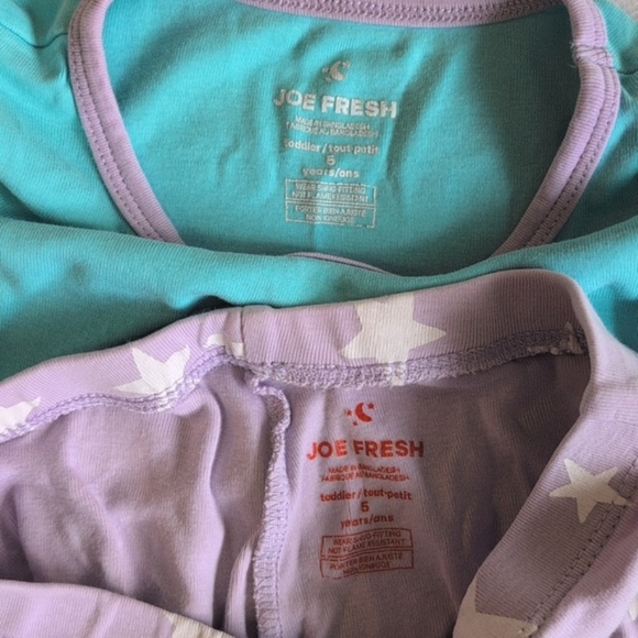 joe fresh cotton stargazing long sleeve pajama set 5T toddler girls - Picture 2 of 7